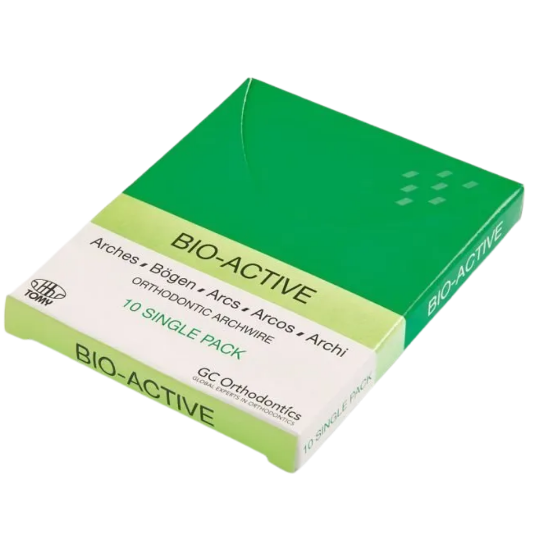 Arcs BioActive à force progressive – NiTi thermoactivé, sections carrées et rectangulaires