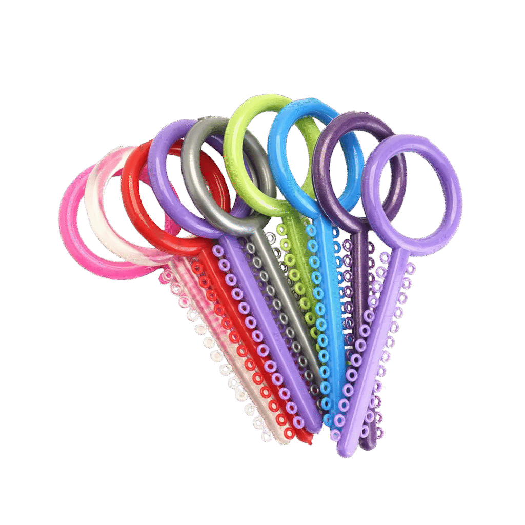 Boîte d’élastiques orthodontiques